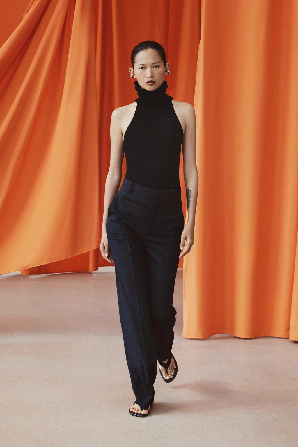 HIGH-WAIST TROUSERS