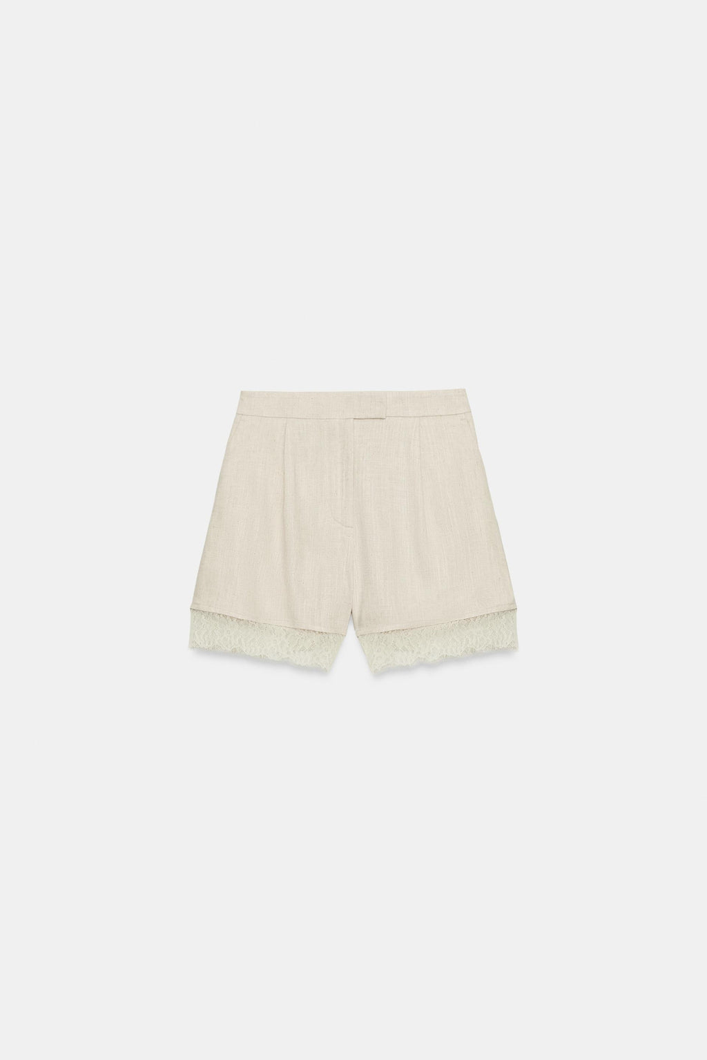 BERMUDA SHORTS WITH LACE TRIM