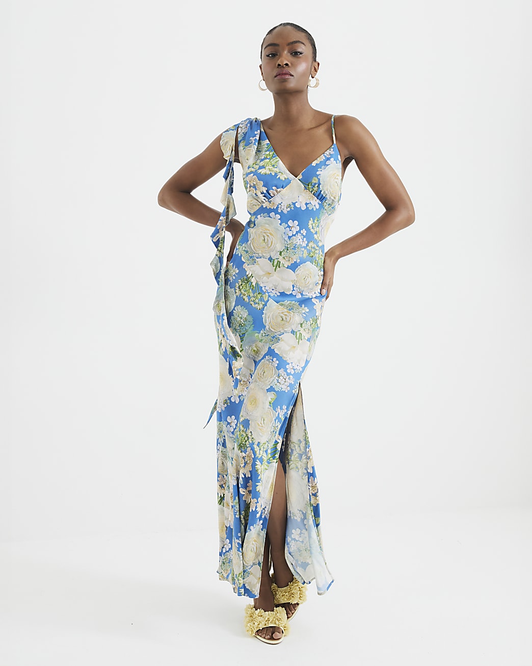 Ruffle Slip Dress