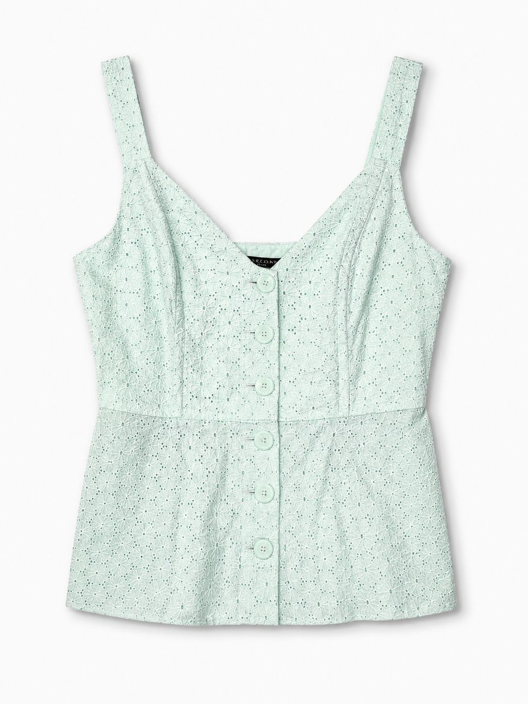 Mint Button-Front Top