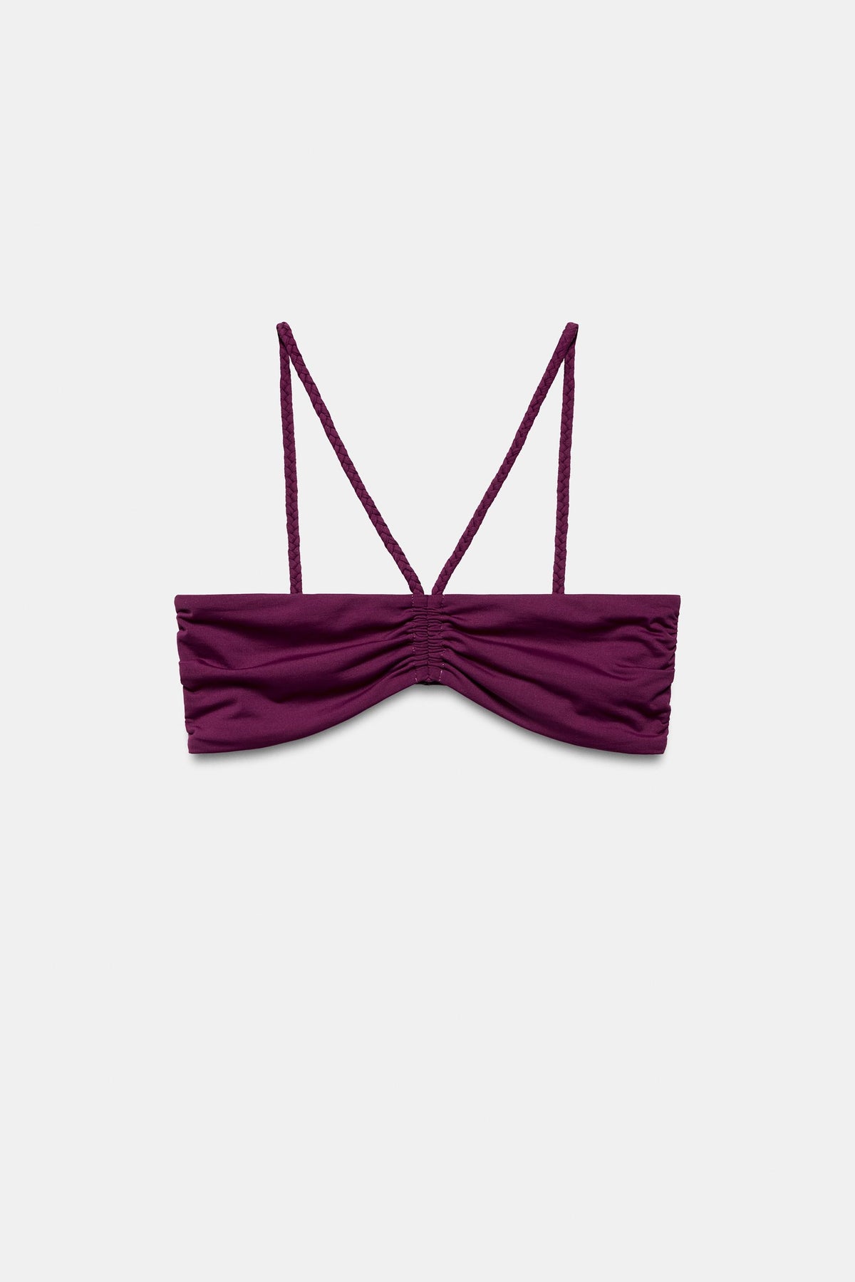 BRAIDED STRAP BANDEAU BIKINI