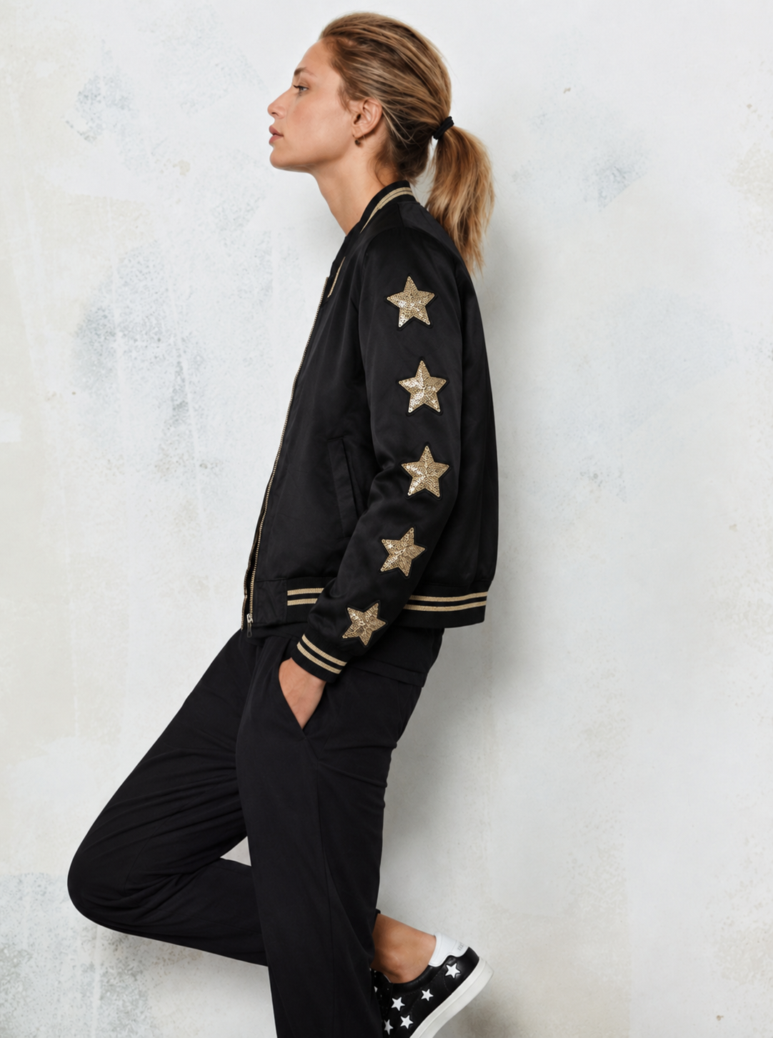 Satin Bomber Jacket