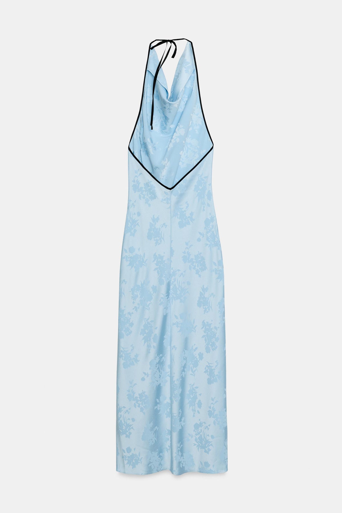 FLORAL JACQUARD MIDI DRESS