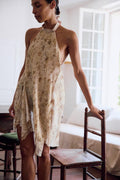 FLORAL PRINT HALTER TOP