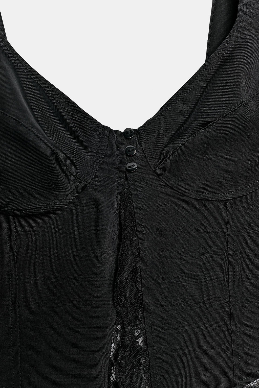 LACE BUTTON-UP TOP