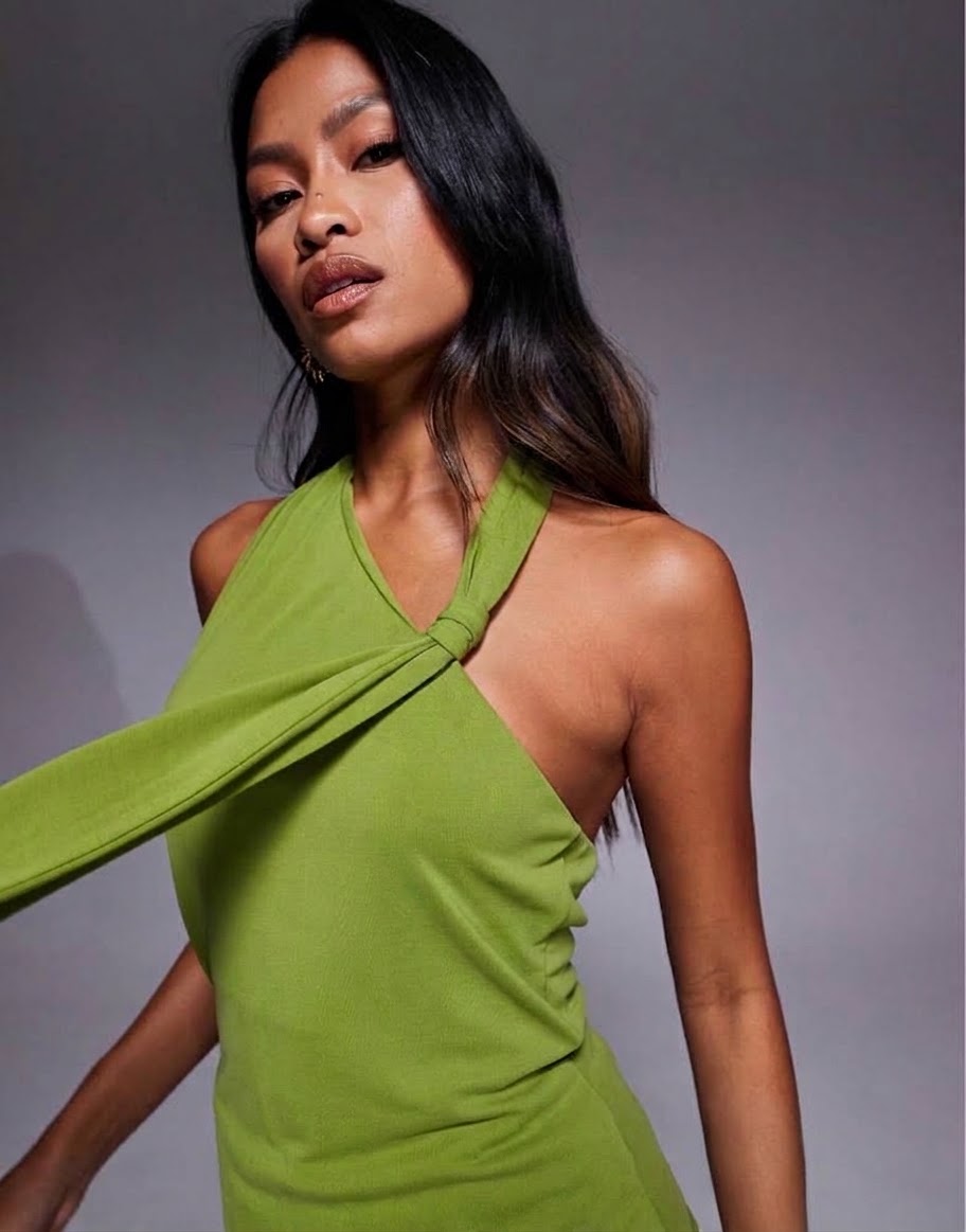 Scarf neck top