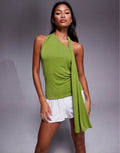 Scarf neck top