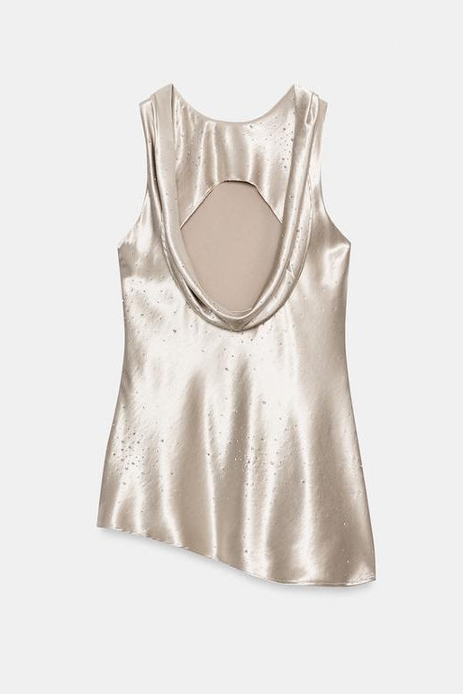 SHIMMER SATIN TOP