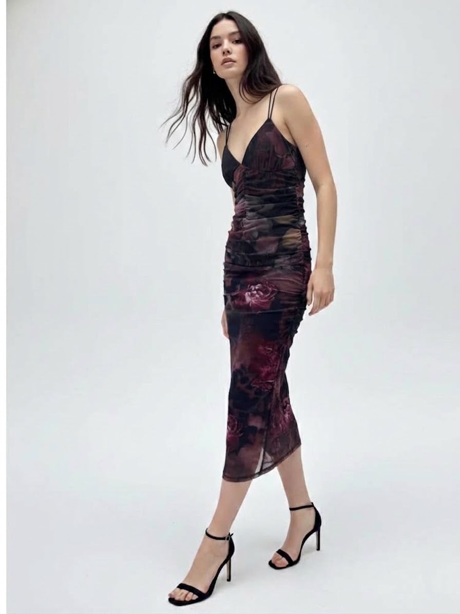FLORAL STRAPPY DRESS