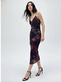 FLORAL STRAPPY DRESS