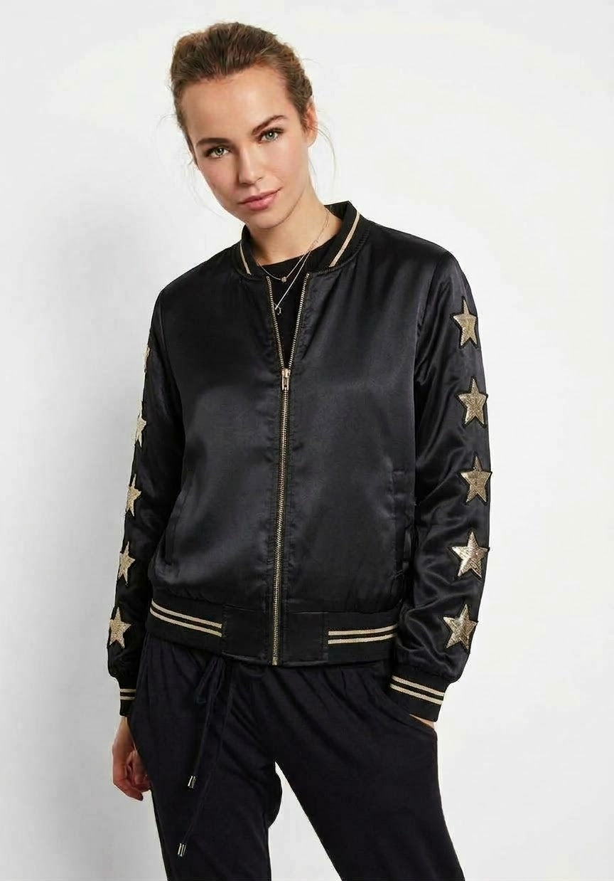 Satin Bomber Jacket