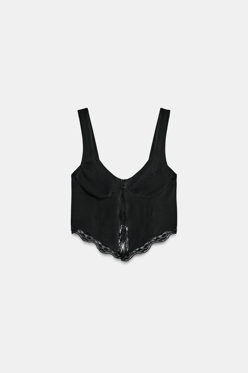 LACE BUTTON-UP TOP