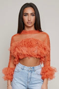 Ruffle Crop Top