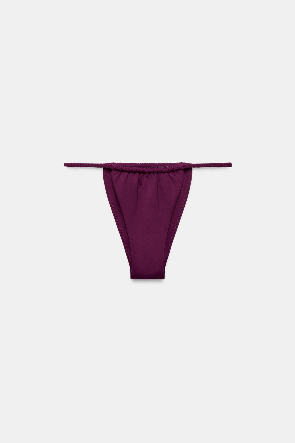 BRAIDED STRAP BANDEAU BIKINI