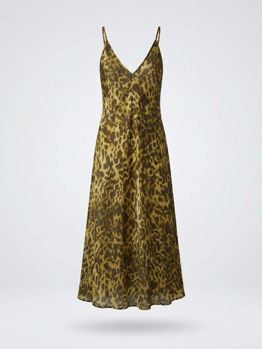 Leopard Print Slip Dress