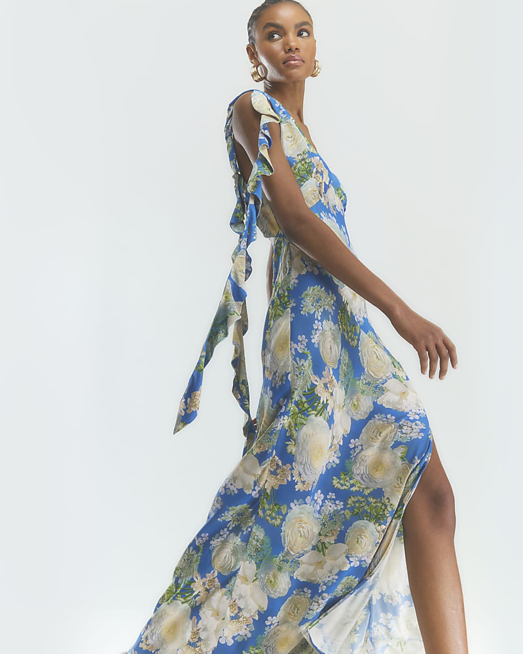 Ruffle Slip Dress