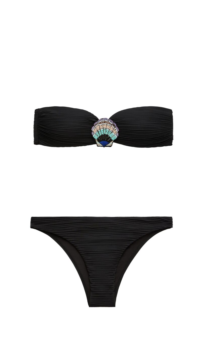 Brooch bandeau bikini