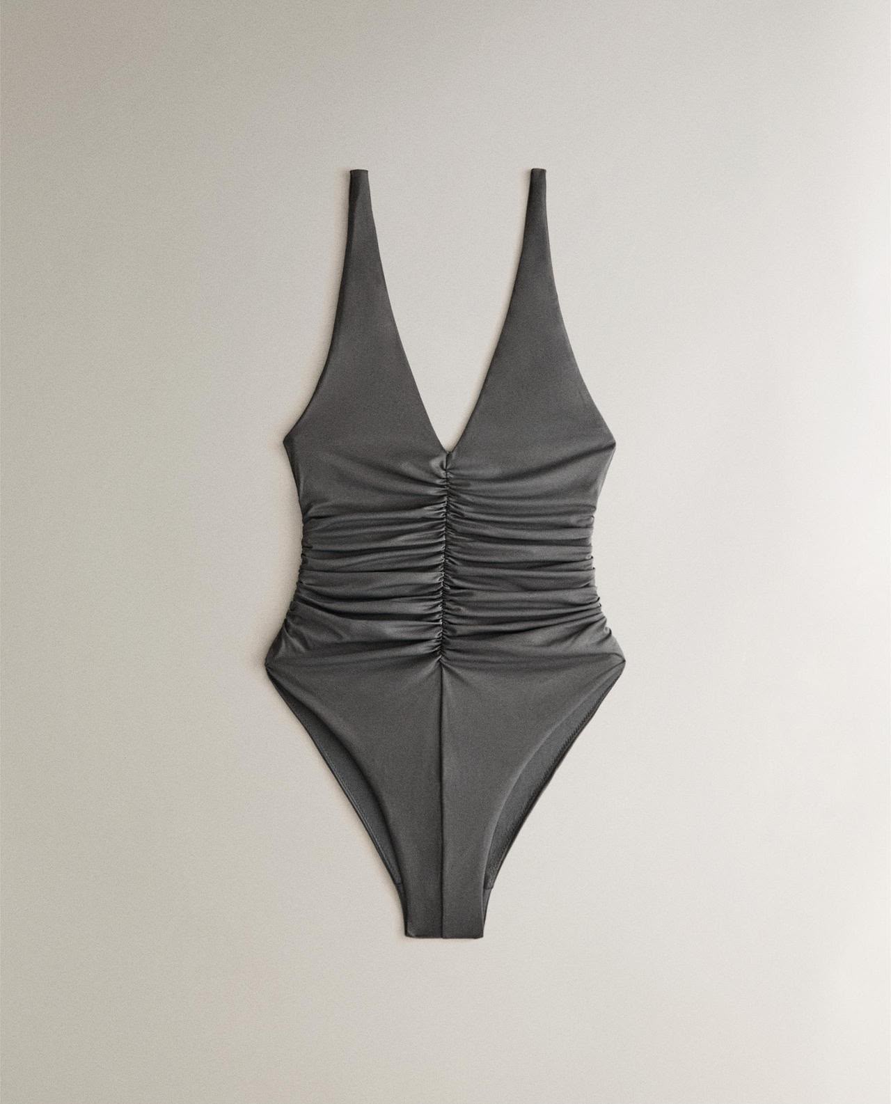 GATHERED BEACH SWIMSUIT